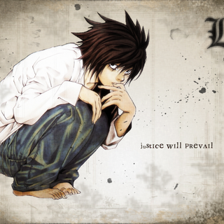 L from Death Note wallpaper