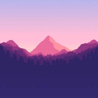 Sunset minimalist iPhone HD wallpaper