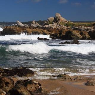 Ocean waves rocks HD wallpaper