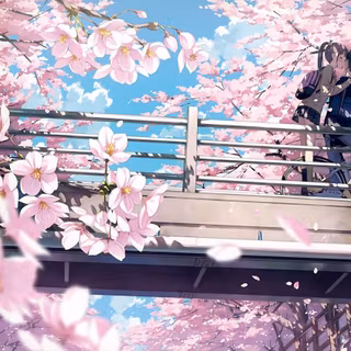 Anime flowers wallpaper