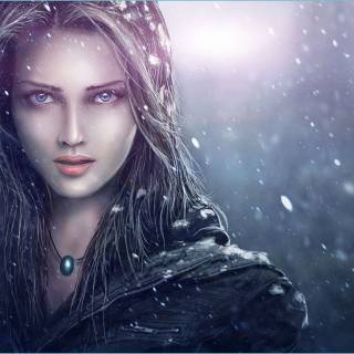 Beautiful art girl wallpaper