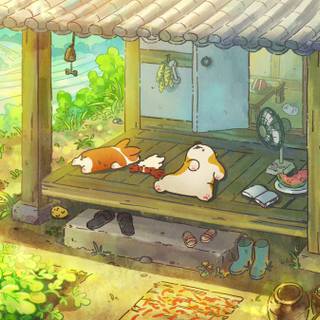 Doggie Corgi wallpaper
