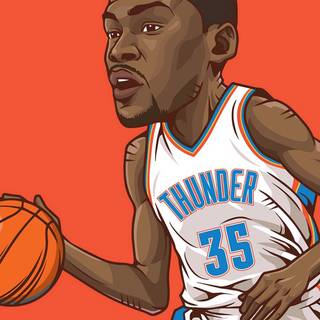 Cartoon NBA players wallpaper