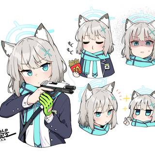 Shiroko Sunaookami wallpaper