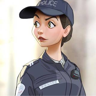 Police woman wallpaper