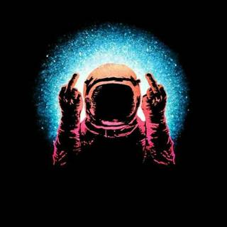 Trippy astronaut wallpaper