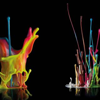 Ink splash wallpaper