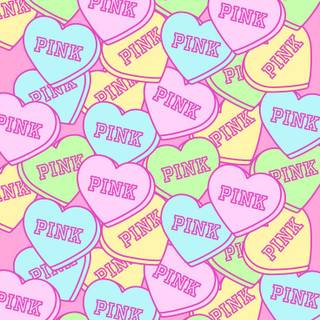 Candy hearts wallpaper
