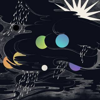 Space drawing wallpaper