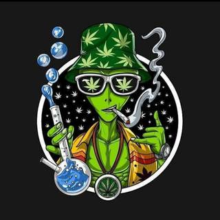 Weed smoker wallpaper