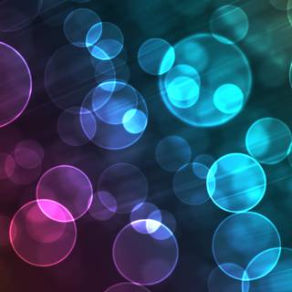 Colorful wavy bubbles wallpaper