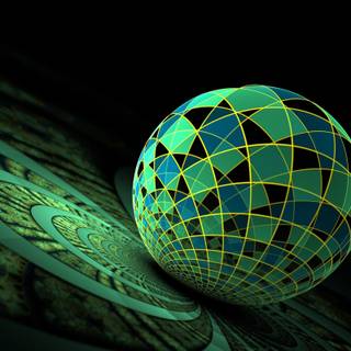 Green ball wallpaper