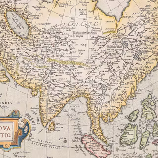 Map of Asia wallpaper