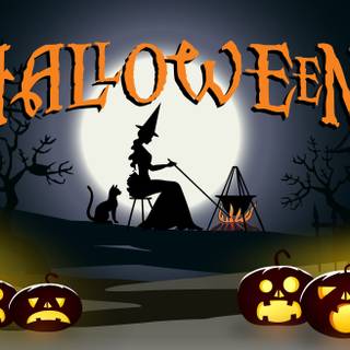 Halloween banner wallpaper