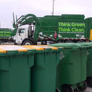 Garbage truck wallpaper