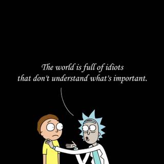 Rick and Morty drip wallpaper