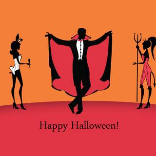 Halloween party wallpaper