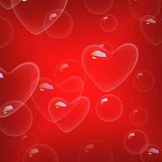 Heart bubbles wallpaper