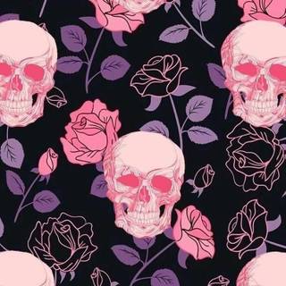 Pretty skulls wallpaper