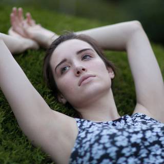 Girl summer dress up wallpaper