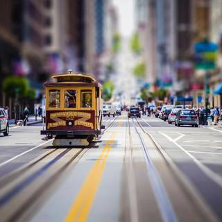 City street view wallpaper