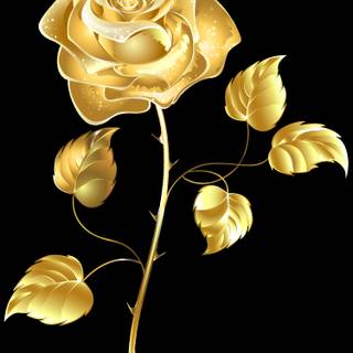 Golden flower wallpaper