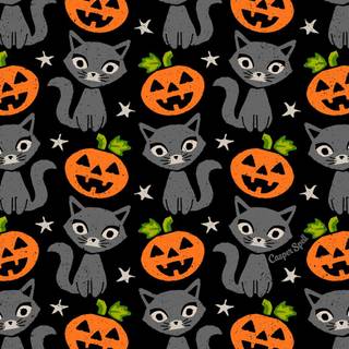 Halloween horror pattern wallpaper