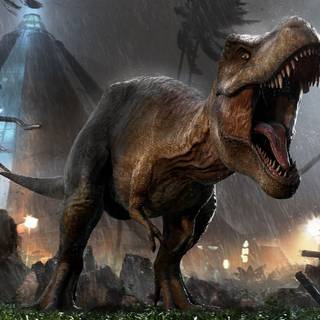 Jurassic World Evolution T Rex wallpaper