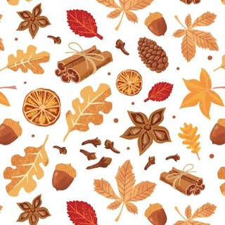 Autumn drawn wallpaper