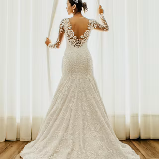 Long wedding dresses wallpaper