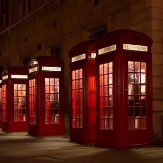 Telephone booth wallpaper