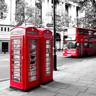Telephone booth wallpaper