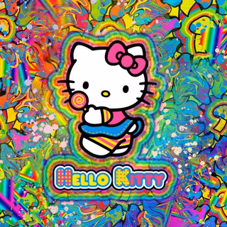 Colorful Hello Kitty wallpaper