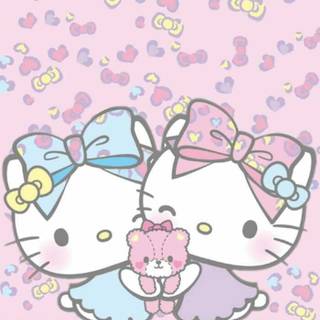 Colorful Hello Kitty wallpaper