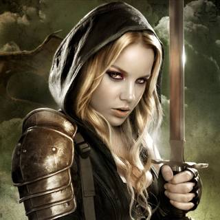 Medieval woman wallpaper