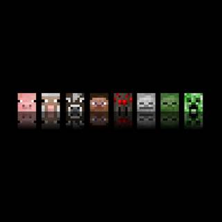 Minecraft dark wallpaper