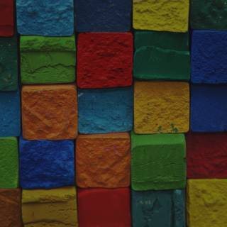 Dark colorful art pattern wallpaper