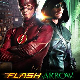 The Flash and Green Arrow wallpaper