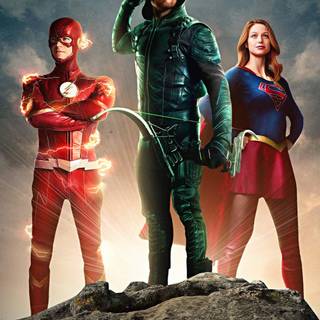 The Flash and Green Arrow wallpaper