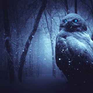 Dark owl wallpaper