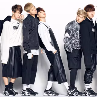 Ariana Grande and BTS wallpaper