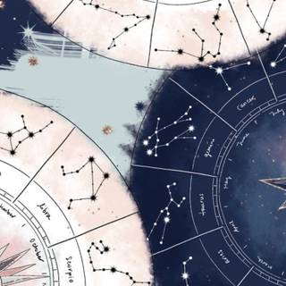 Pink aesthetic astrology wallpaper