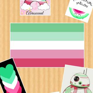 Non-binary abrosexual wallpaper