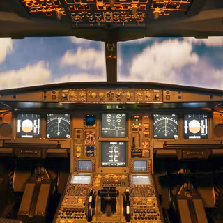 Plane cockpit wallpaper