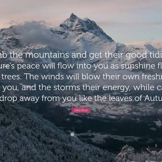 Mountains with saying wallpaper