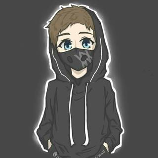 Alan Walker cartoon wallpaper