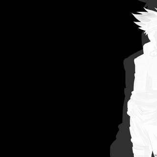 Kakashi black and white wallpaper