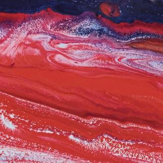 Red blue paint art HD wallpaper