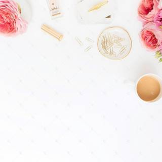 Women with rose flower wallpaper