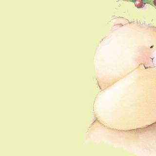 Kawaii bear laptop wallpaper